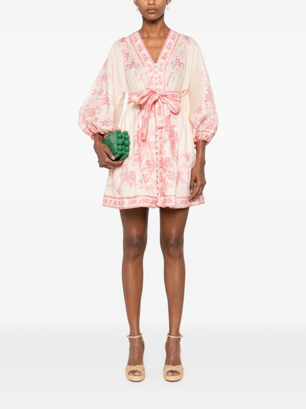 Zimmermann Dresses Pink Linen