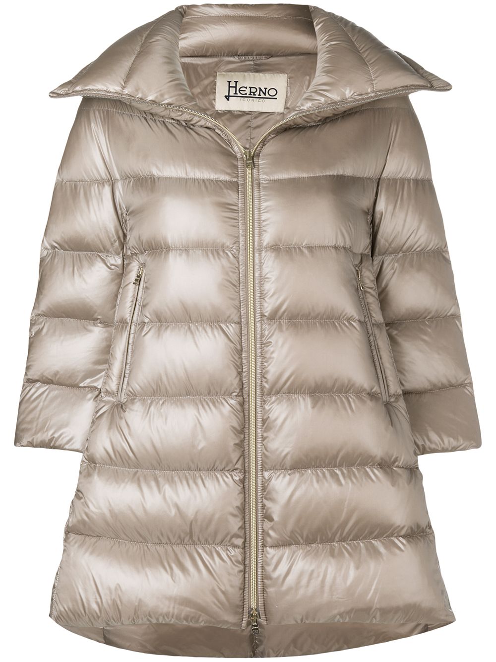 Herno Coats Dove Grey Polyamide