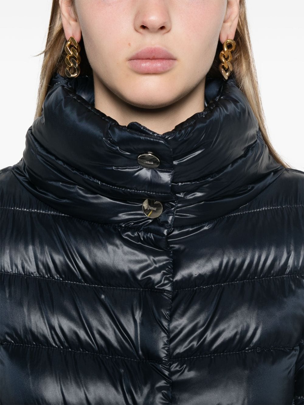 Herno Coats Blue Polyamide