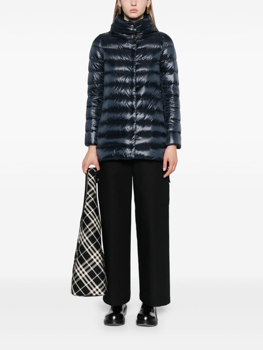 Herno Coats Blue Polyamide