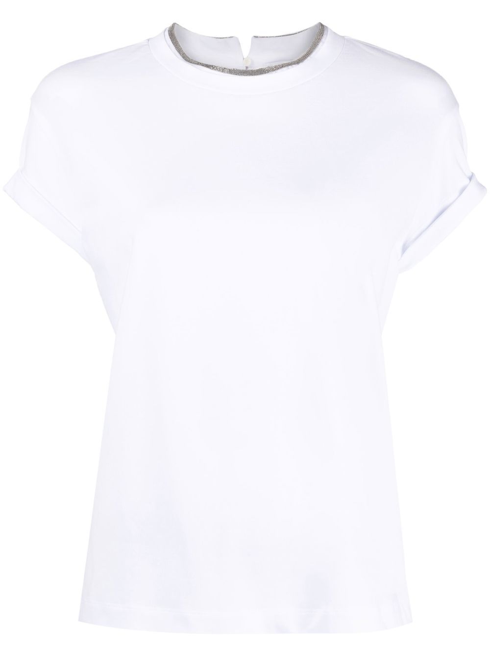 Brunello Cucinelli T-Shirts And Polos Bianco Cotton