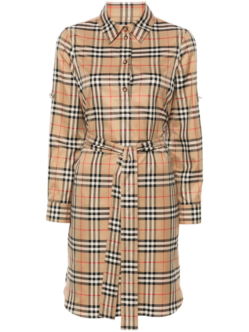 Burberry Dresses Beige Cotton