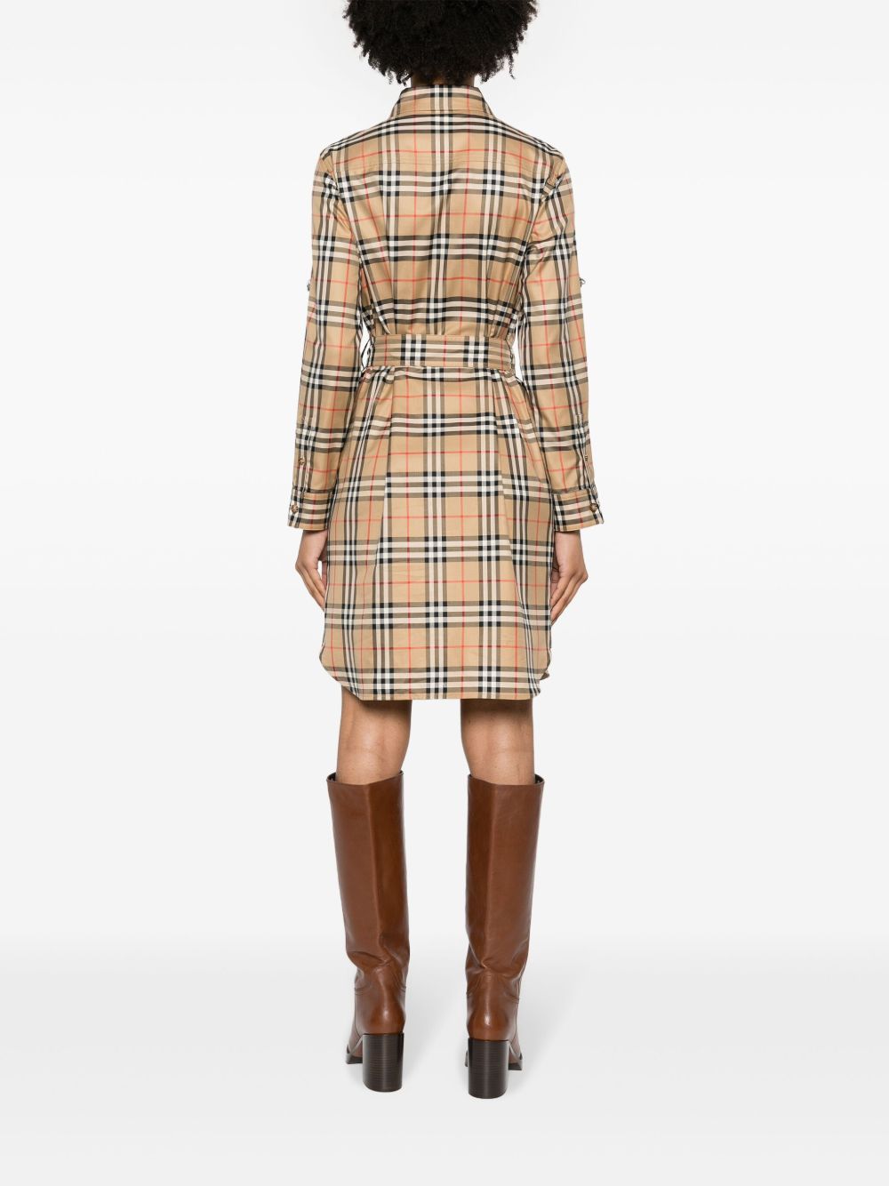 Burberry Dresses Beige Cotton