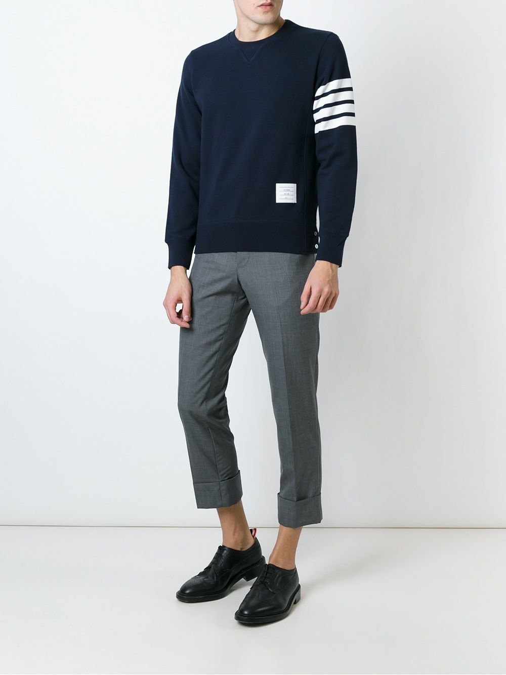 Thom Browne Sweaters Blue Self: Cotton