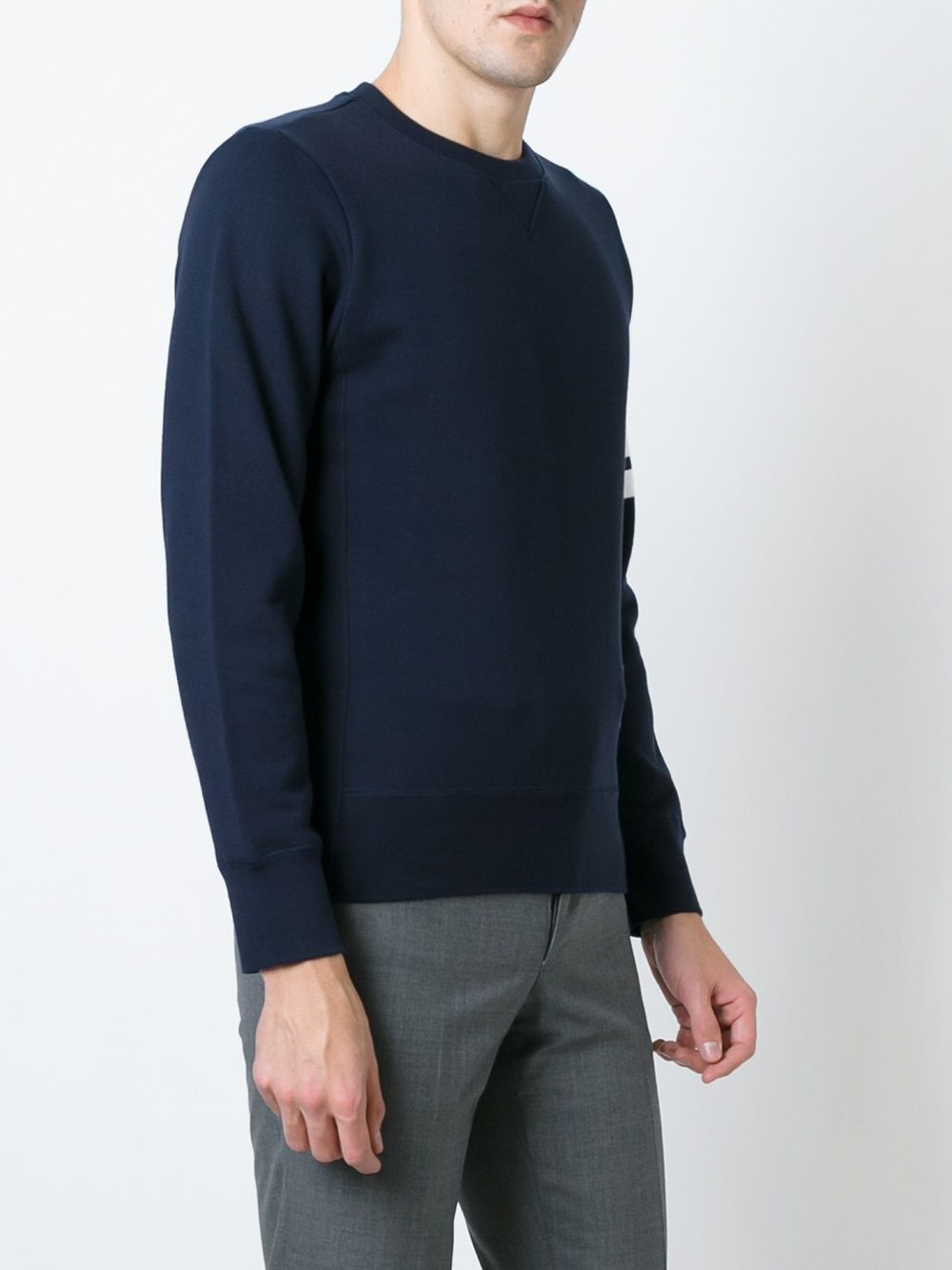 Thom Browne Sweaters Blue Self: Cotton