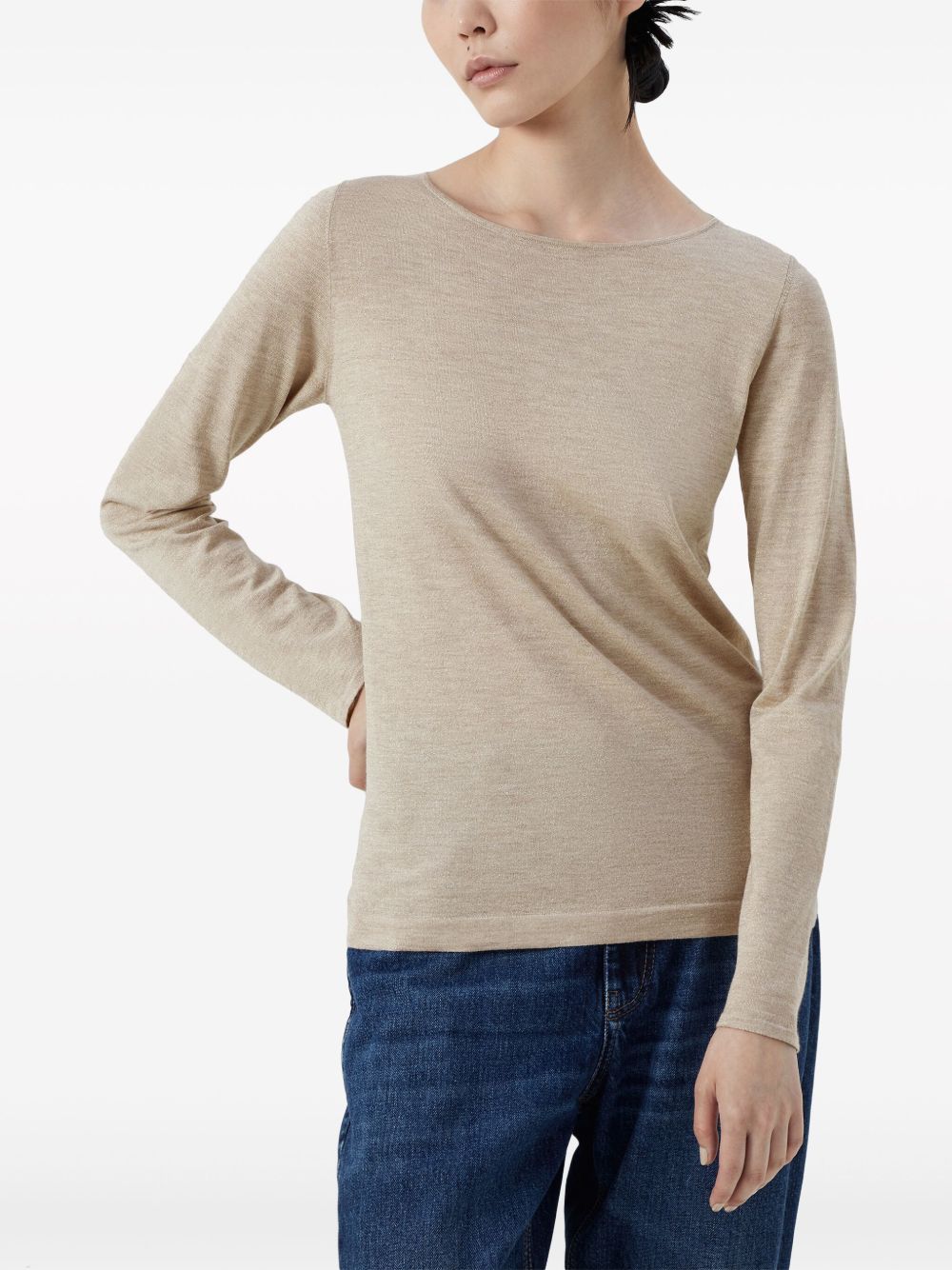 Brunello Cucinelli Sweaters Beige Cashmere