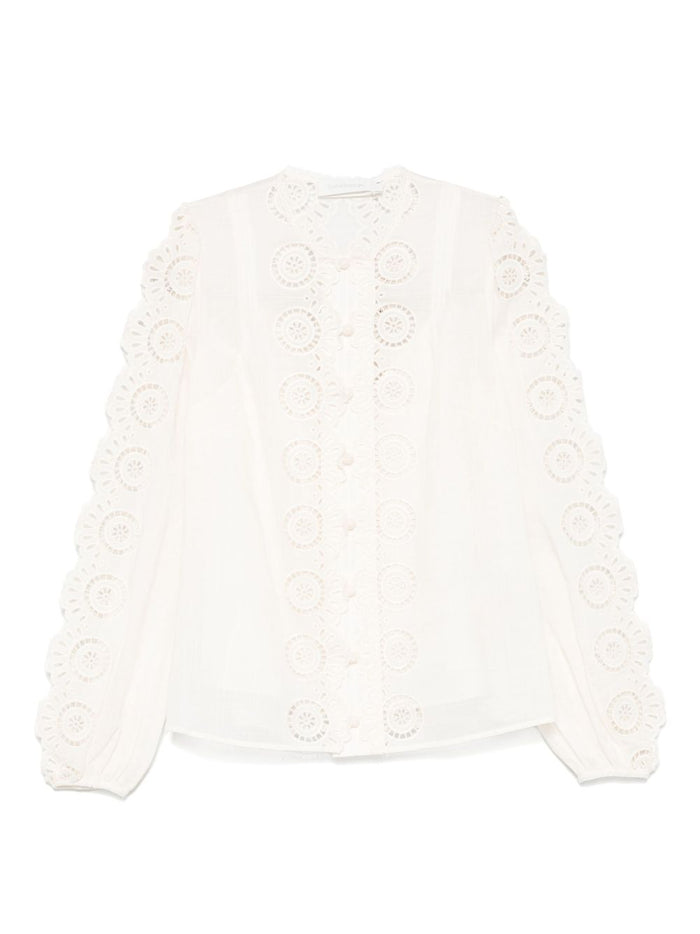 Zimmermann Shirts Ivory Cotton