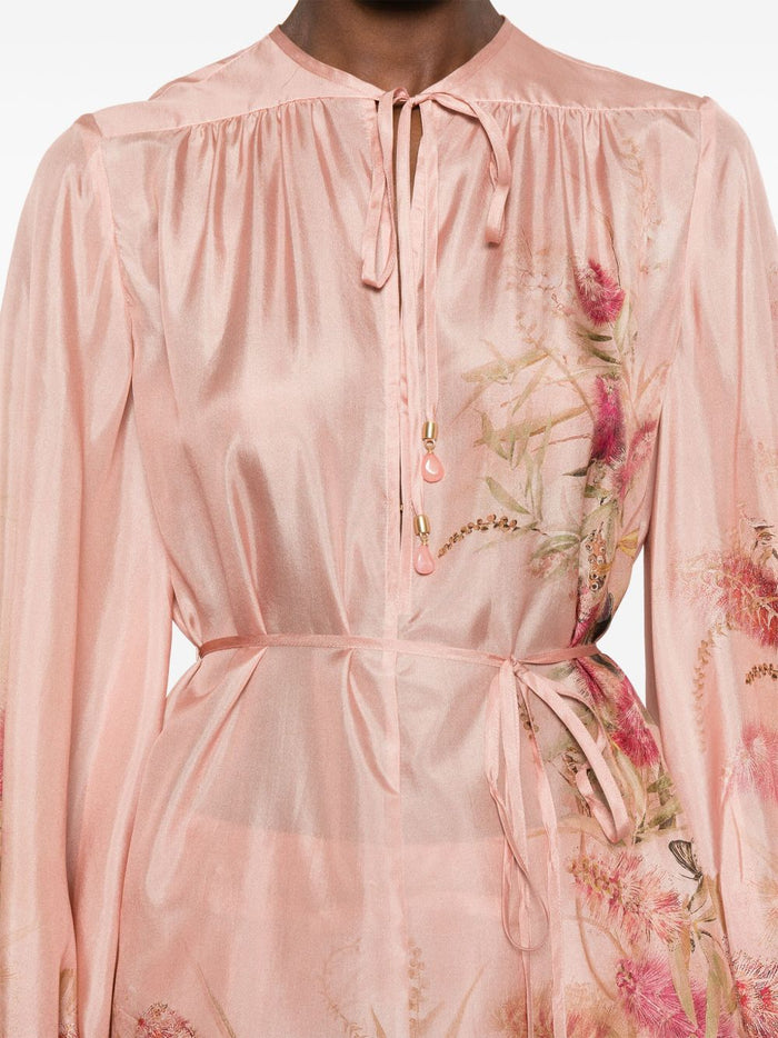 Zimmermann Top Pink Silk