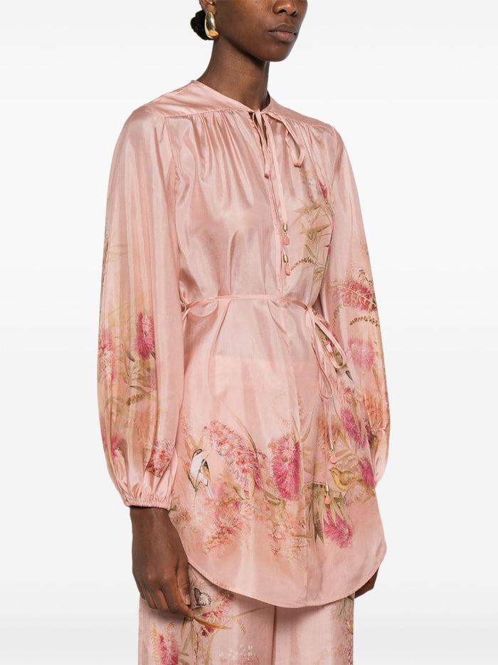 Zimmermann Top Pink Silk
