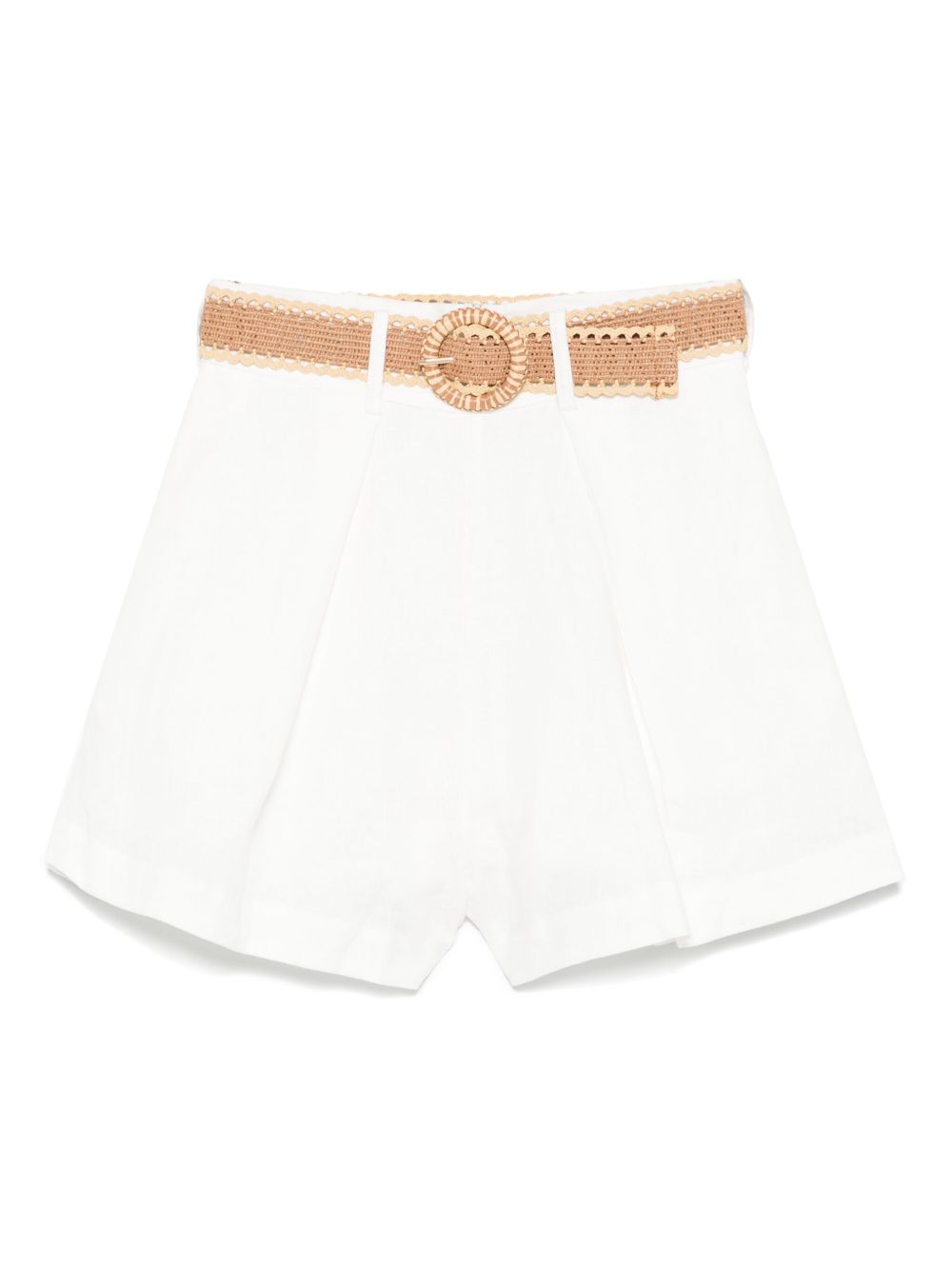 Zimmermann Shorts Ivory Linen