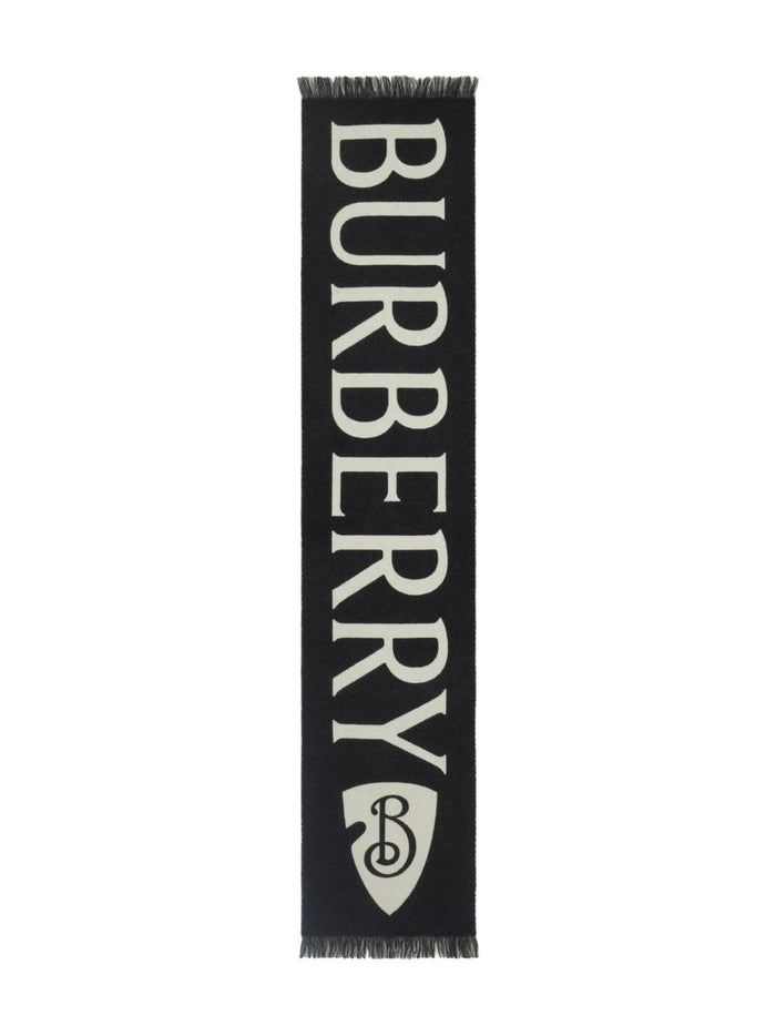 Burberry Scarfs Black Wool