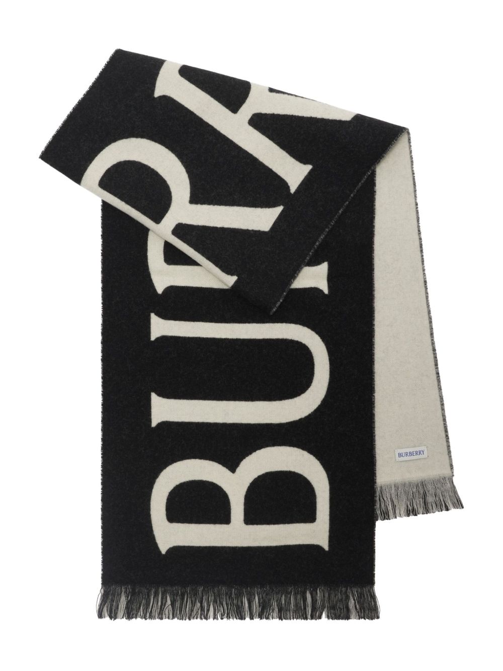 Burberry Scarfs Black Wool