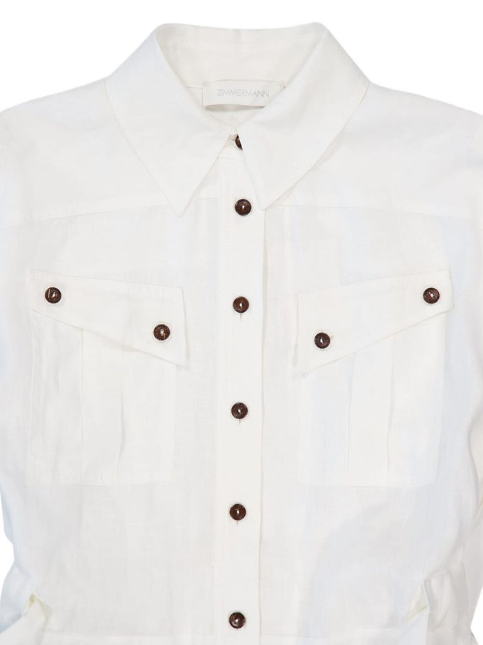 Zimmermann Dresses Ivory Linen