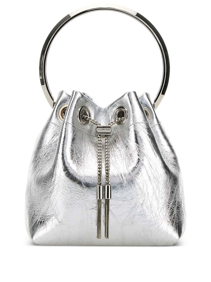 Jimmy Choo Bags Silver Calf Leather