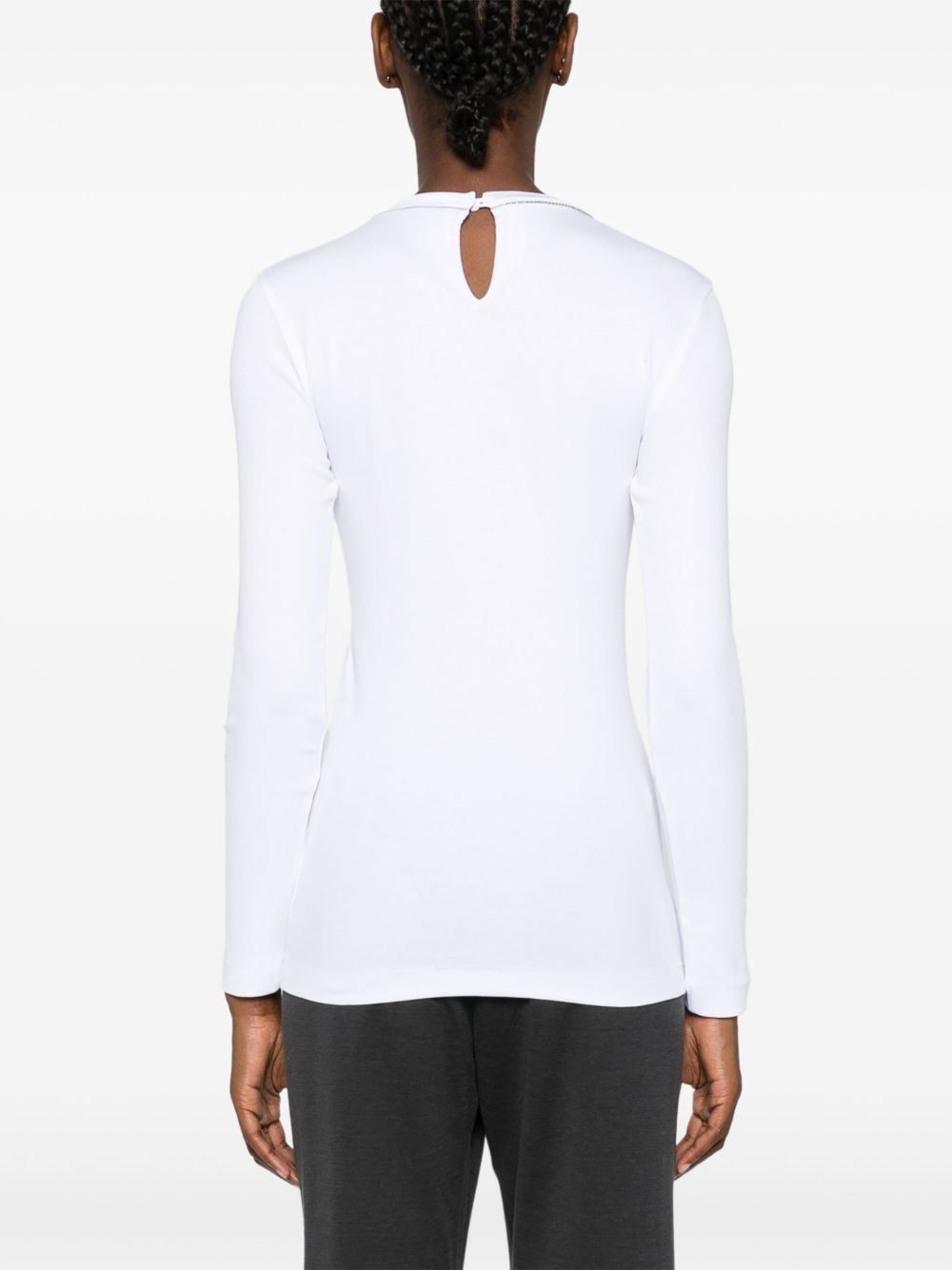 Brunello Cucinelli T-Shirts And Polos Bianco Cotton Elastane