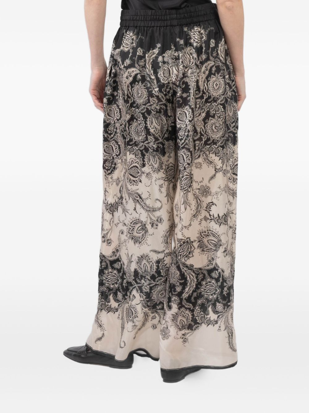 Zimmermann Trousers Beige Silk