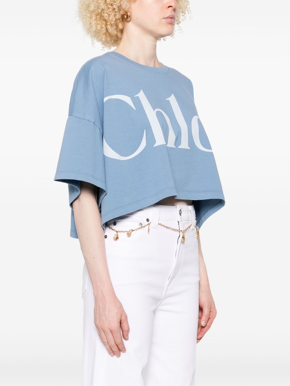 Chloè T-Shirts And Polos Clear Blue