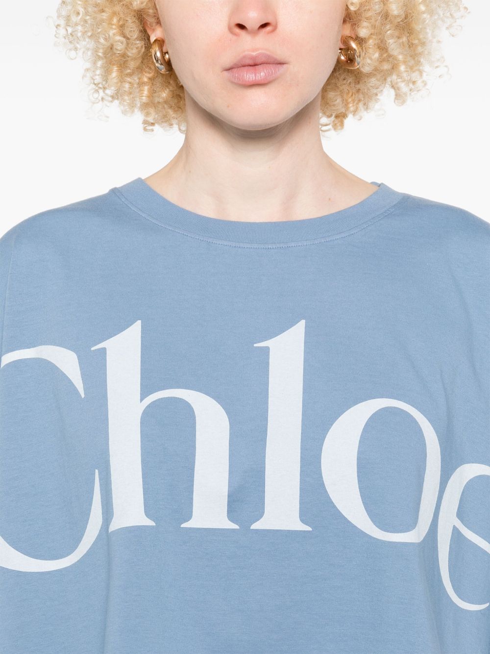 Chloè T-Shirts And Polos Clear Blue