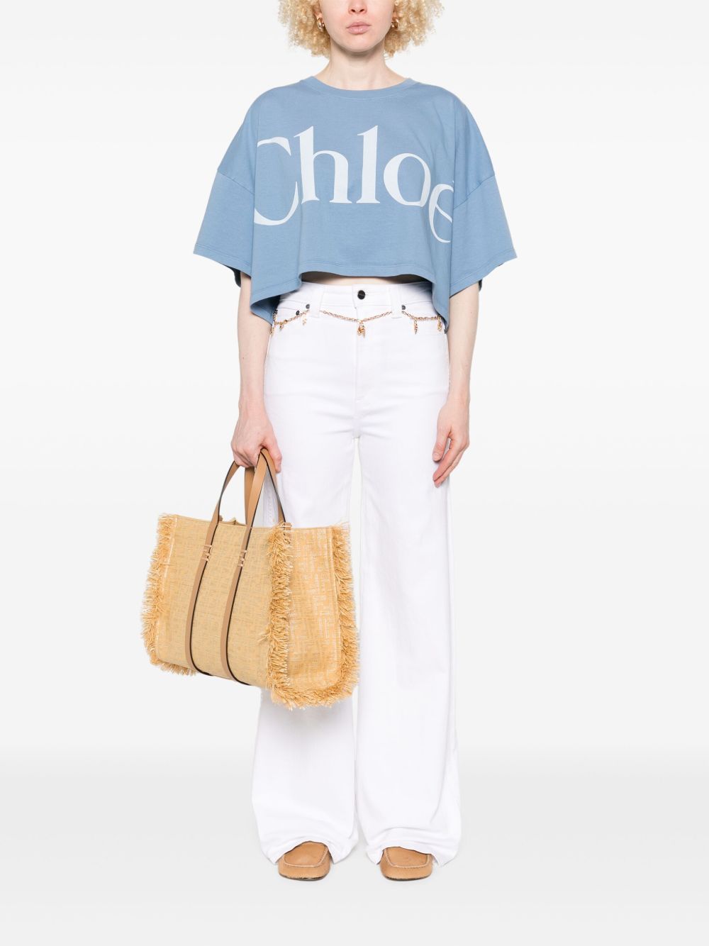 Chloè T-Shirts And Polos Clear Blue