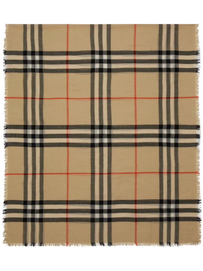 Burberry Scarfs Beige Wool