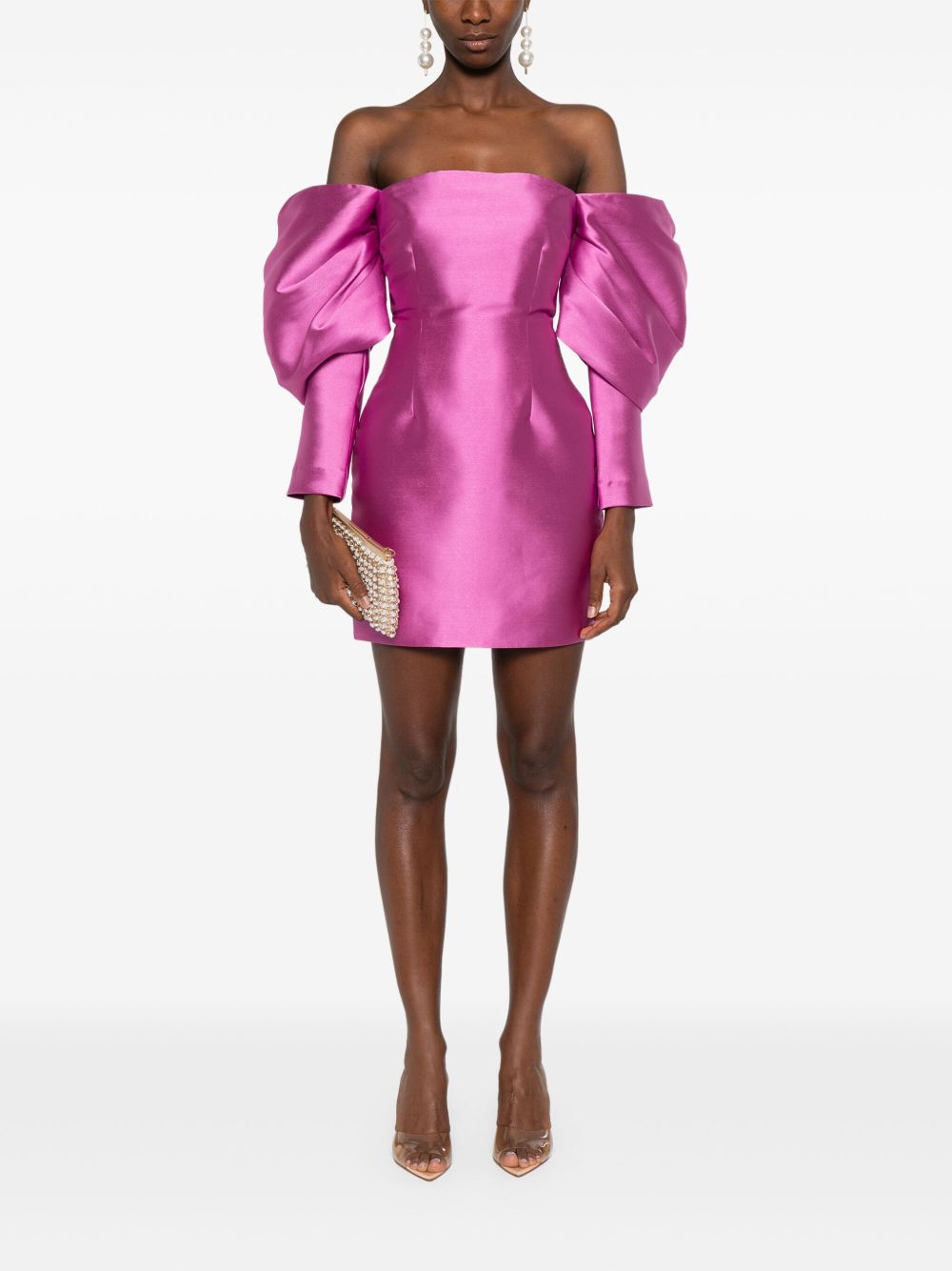 Solace London Dresses Fuchsia Lining: Polyester