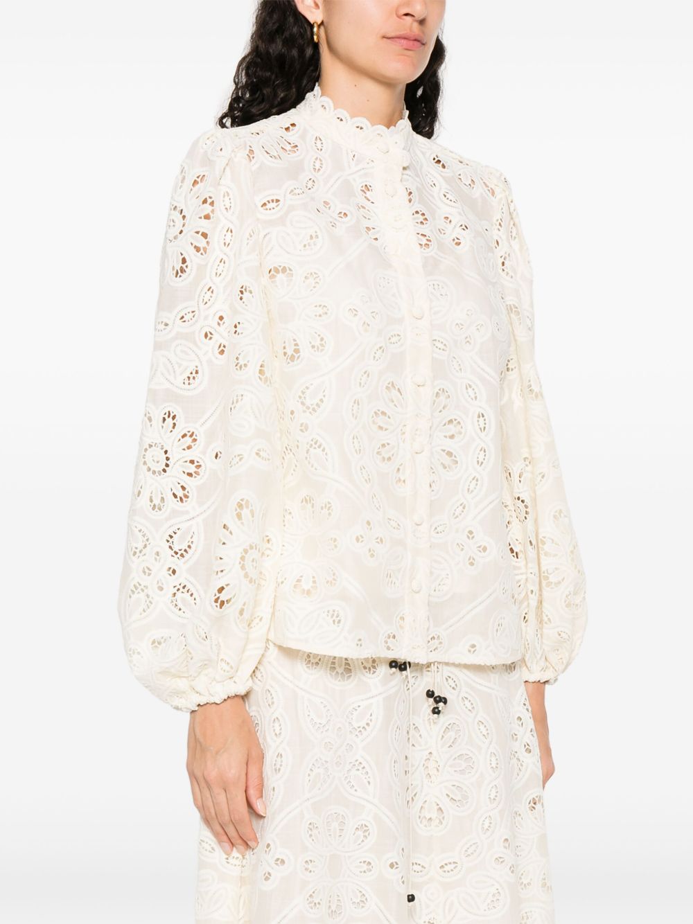 Zimmermann Shirts Ivory Polyester