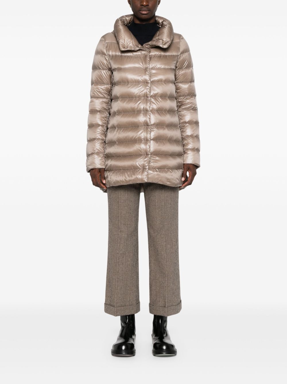 Herno Coats Dove Grey Polyamide