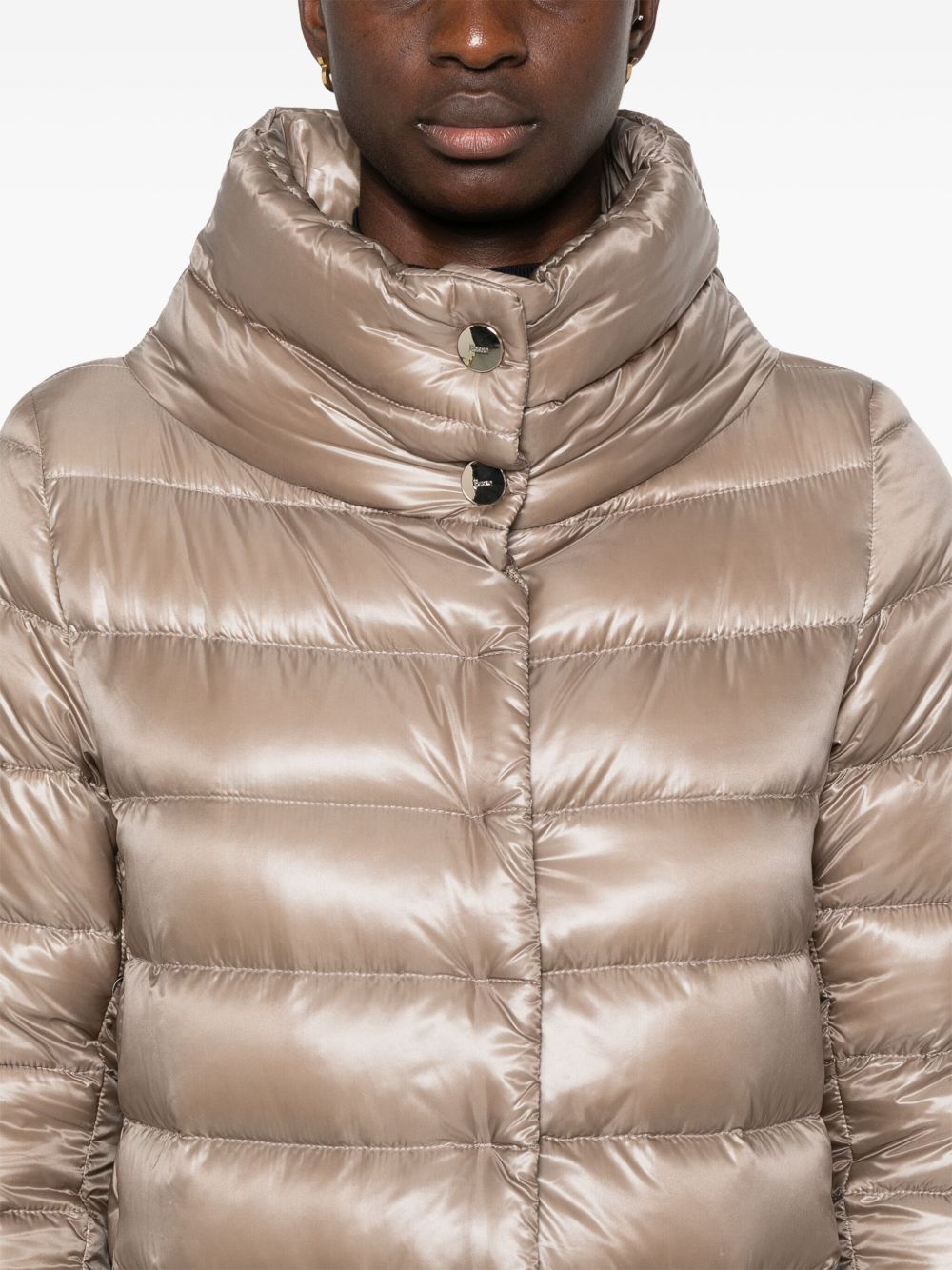 Herno Coats Dove Grey Polyamide