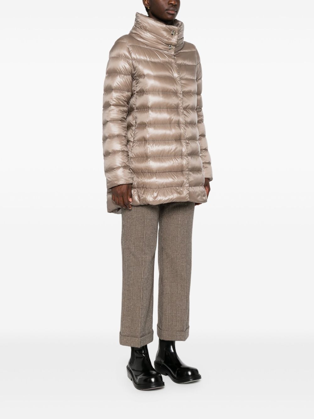 Herno Coats Dove Grey Polyamide