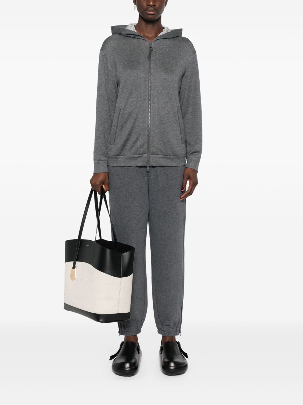 Brunello Cucinelli Sweaters Grigio Scuro Cotton