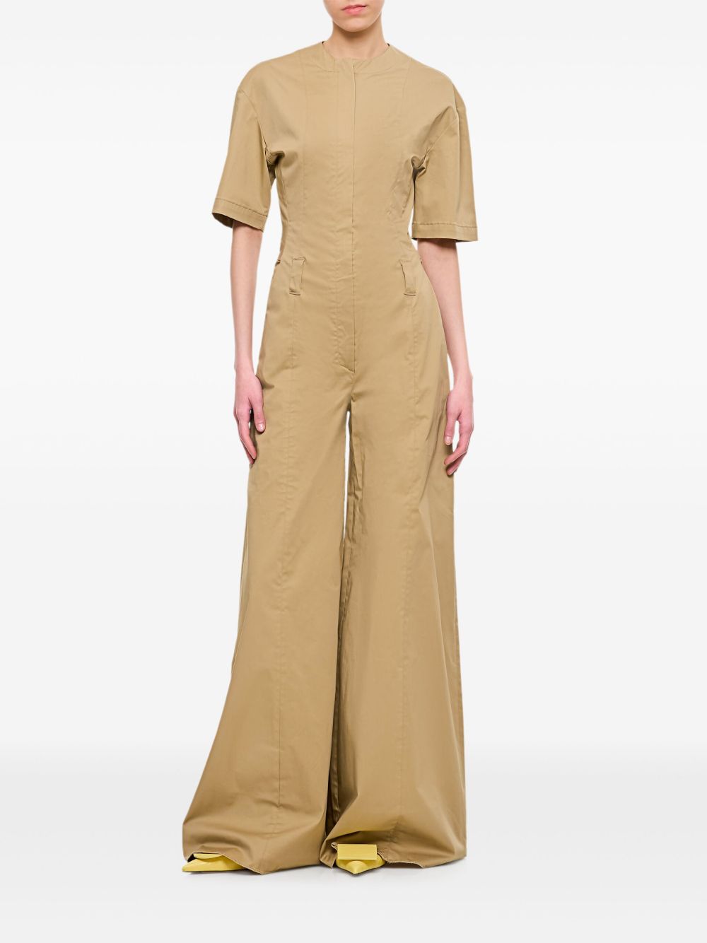 The Latest Dresses Beige Cotton