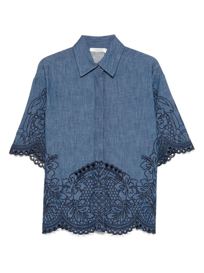Zimmermann Shirts Blue Cotton