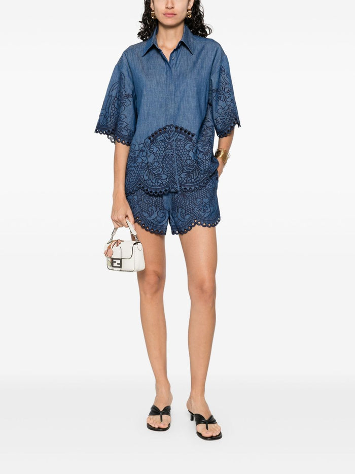 Zimmermann Shirts Blue Cotton