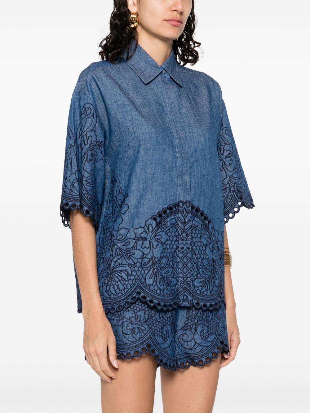 Zimmermann Shirts Blue Cotton