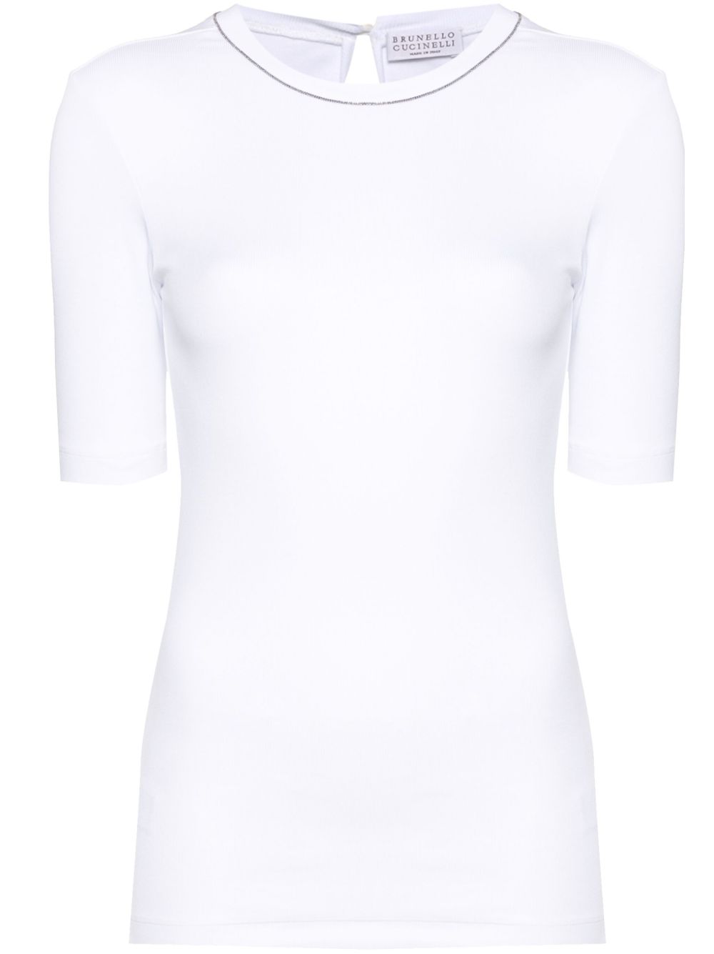 Brunello Cucinelli T-Shirts And Polos Bianco Cotton
