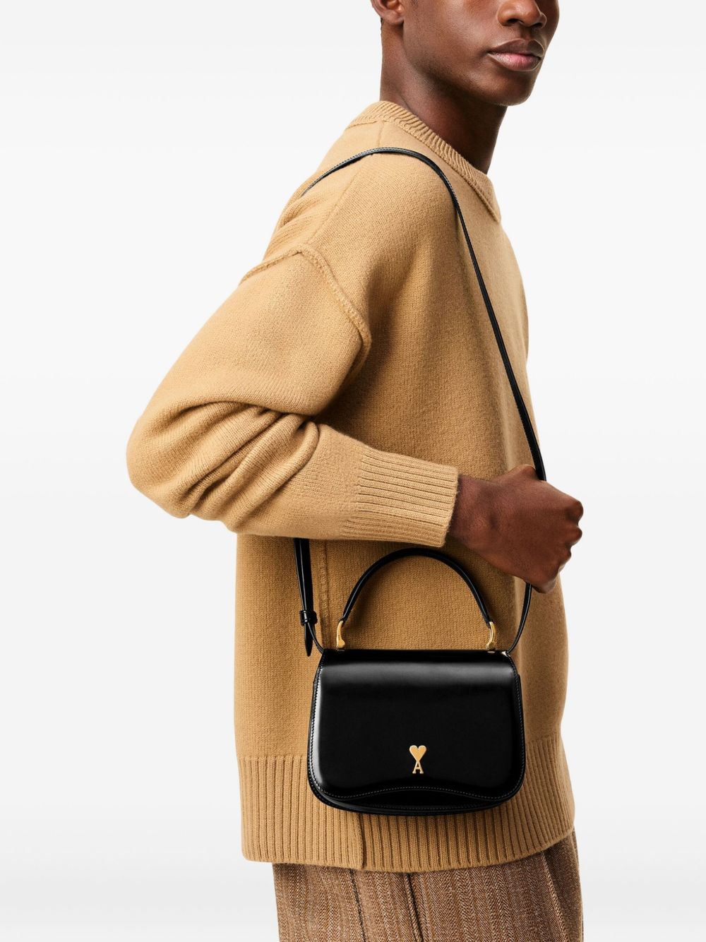 Ami Paris Bags Black Outer: Calf Leather