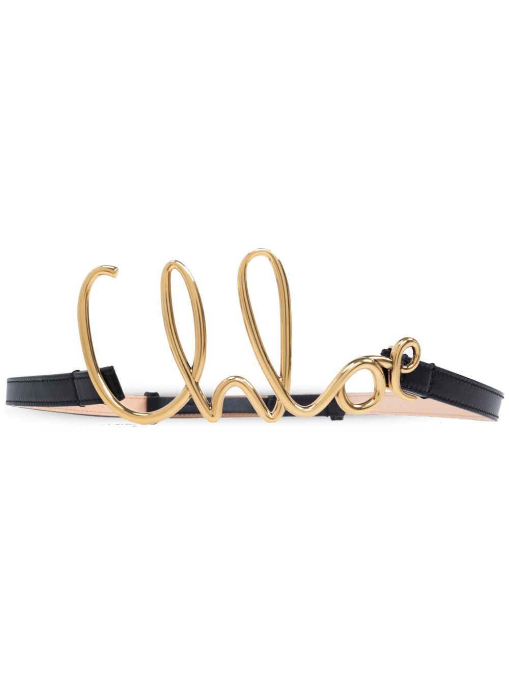 Chloè Belts Black Calf Leather
