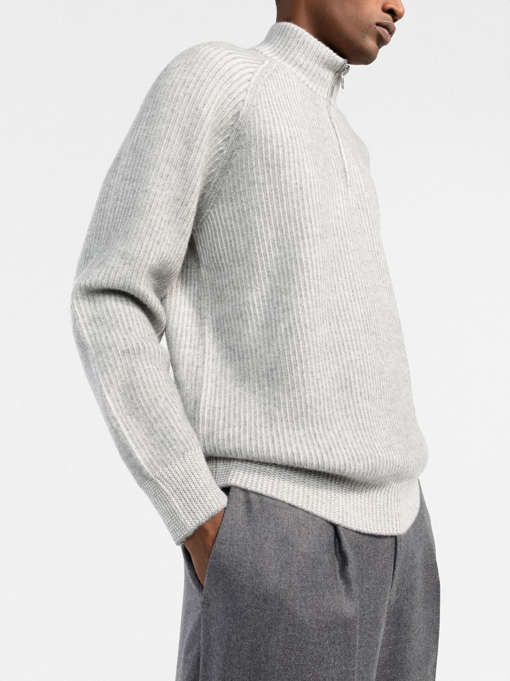 Brunello Cucinelli Sweaters Grigio Chiaro Cashmere