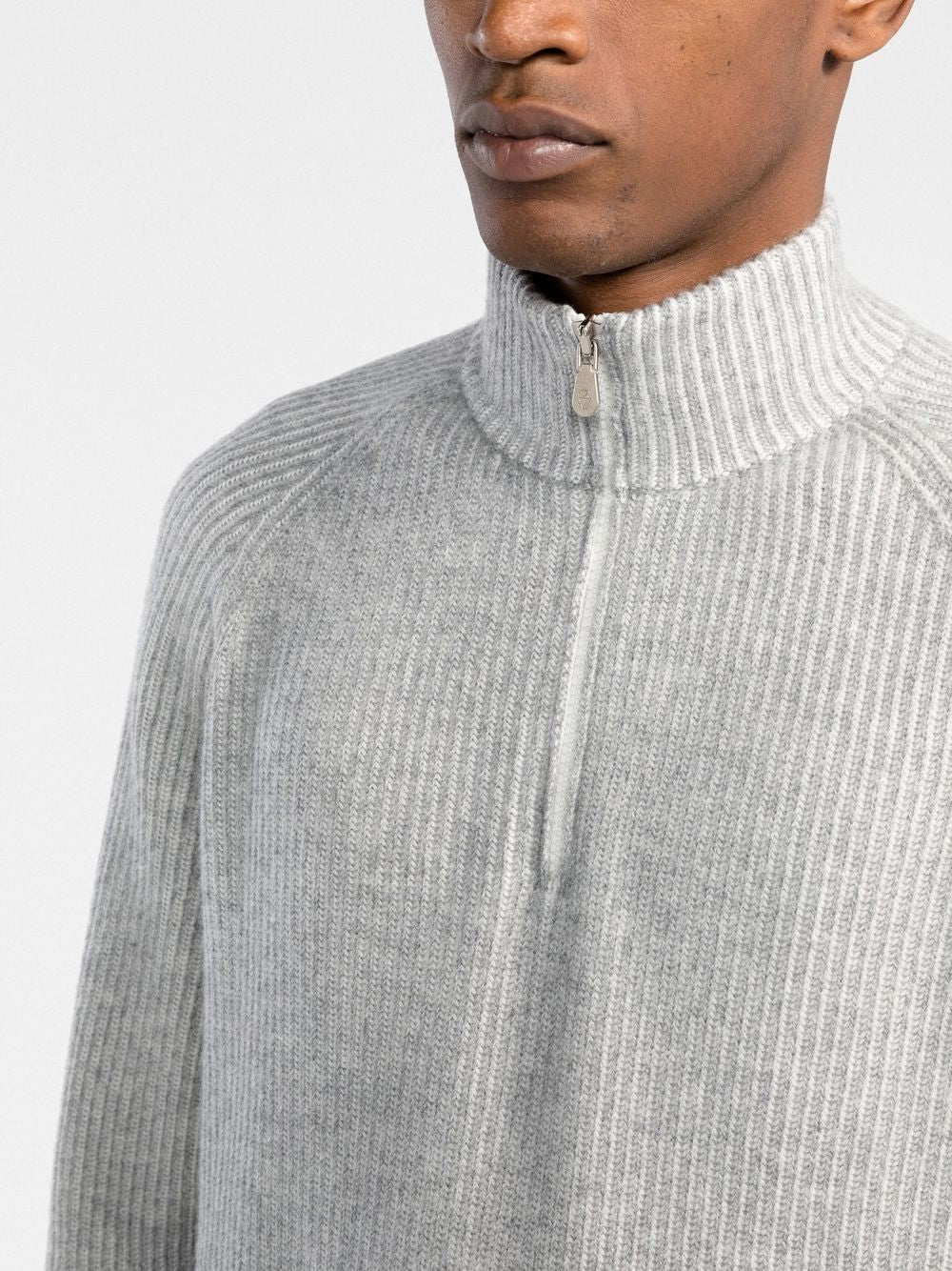 Brunello Cucinelli Sweaters Grigio Chiaro Cashmere
