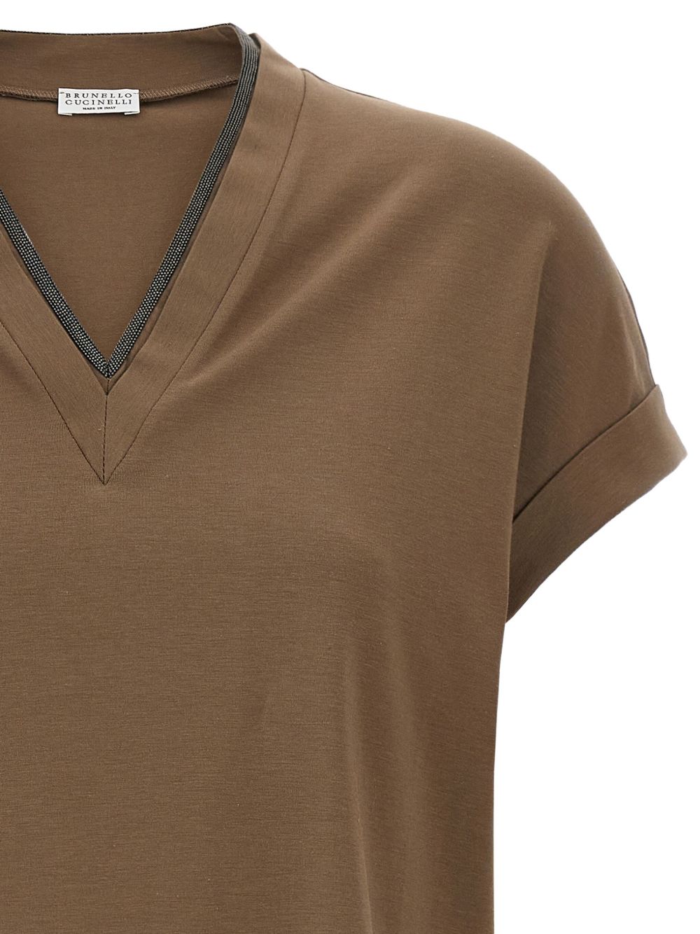 Brunello Cucinelli T-Shirts And Polos Marrone Cotton
