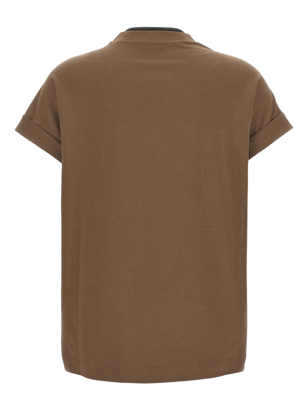 Brunello Cucinelli T-Shirts And Polos Marrone Cotton