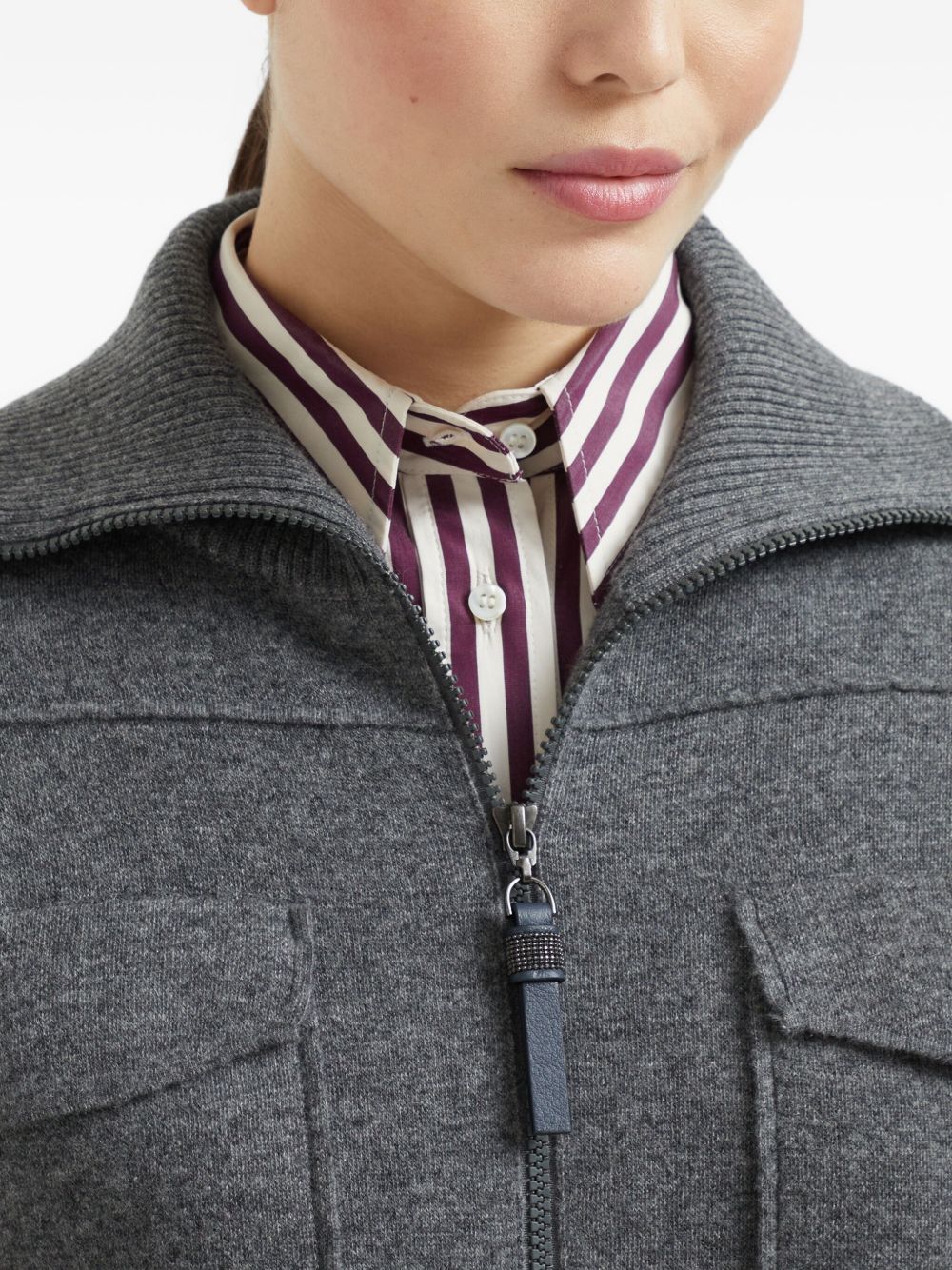 Brunello Cucinelli Sweaters Grigio Cashmere