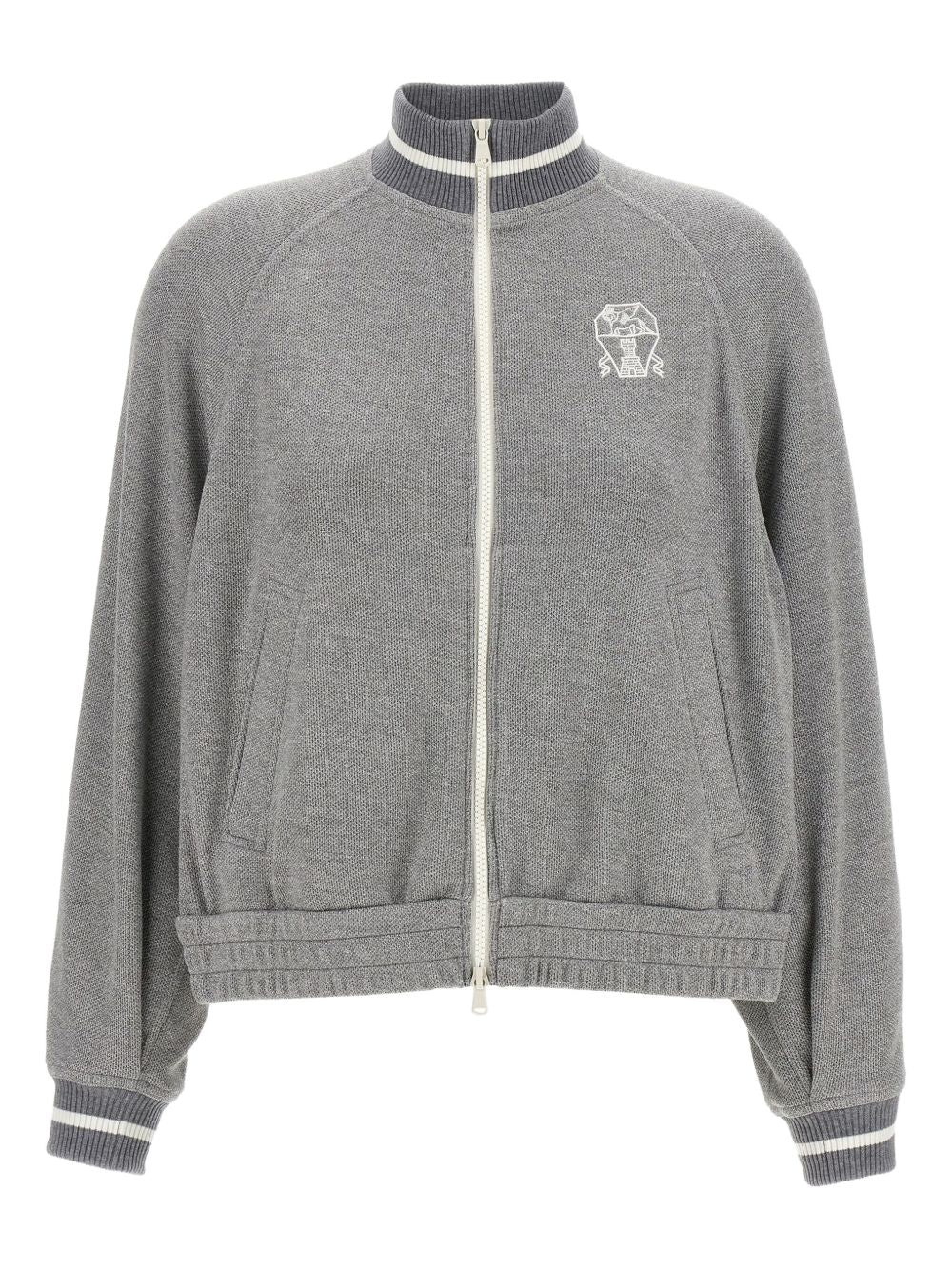Brunello Cucinelli Sweaters Grigio Cotton
