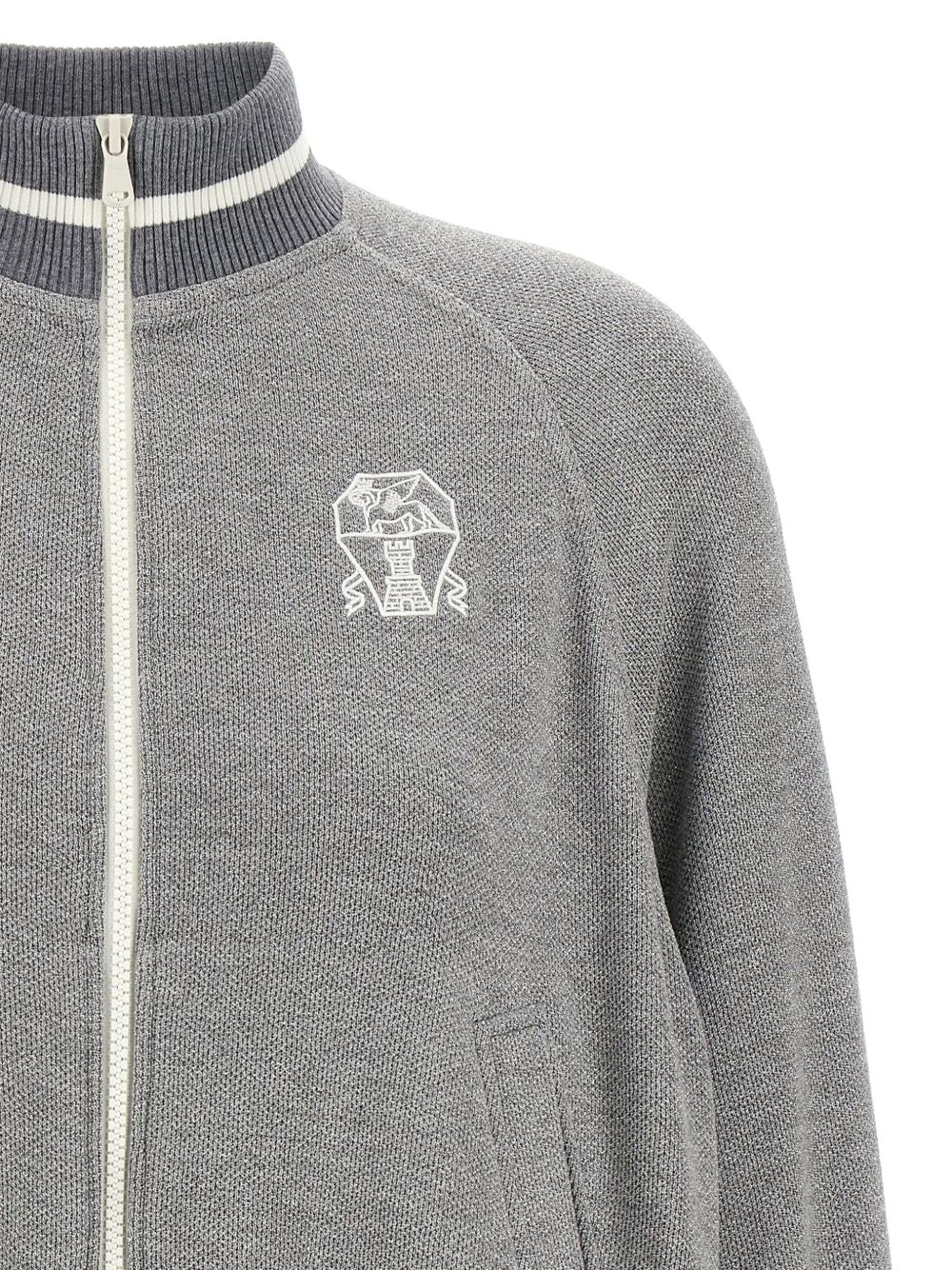 Brunello Cucinelli Sweaters Grigio Cotton