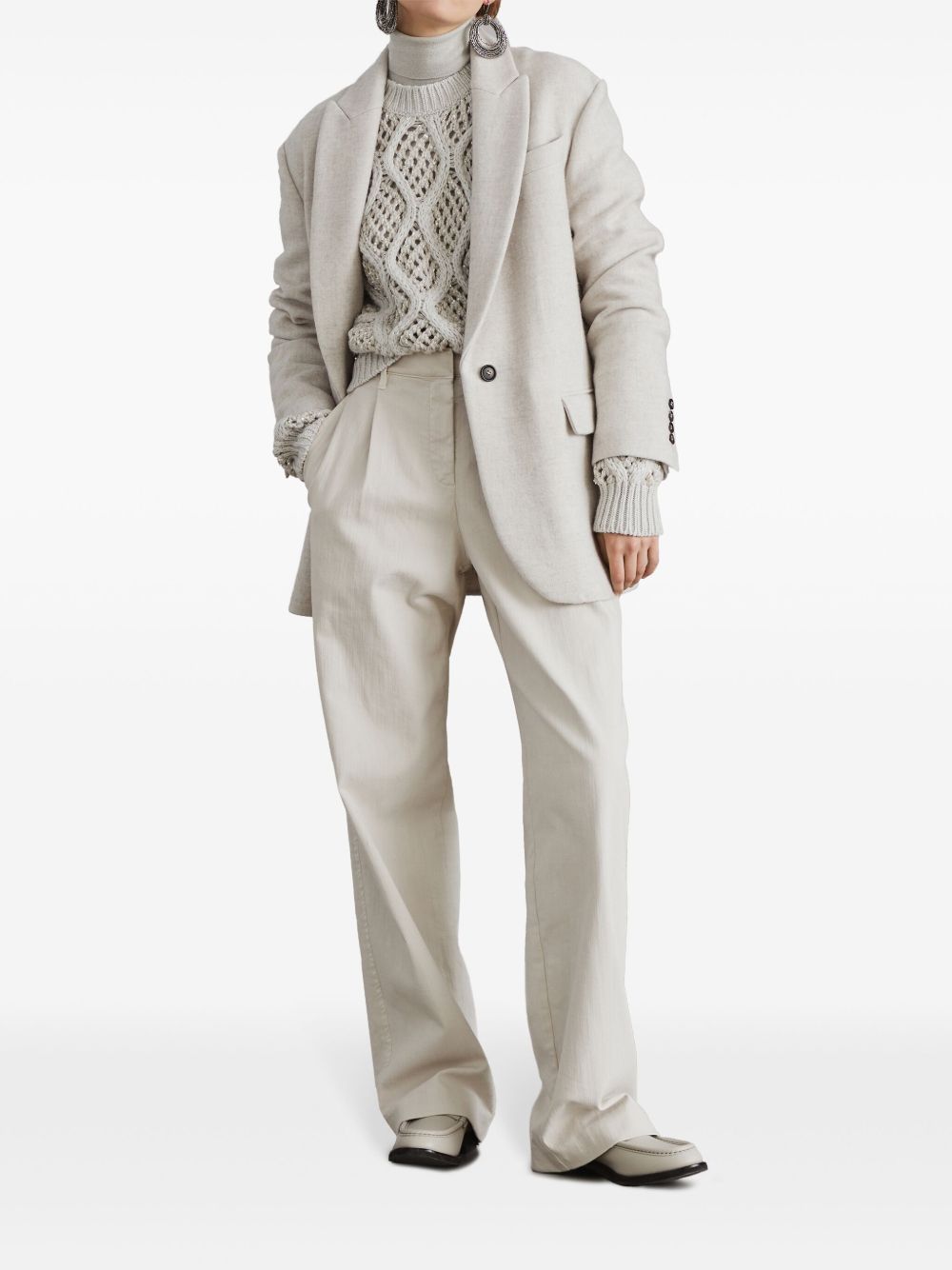 Brunello Cucinelli Sweaters Avorio Cashmere