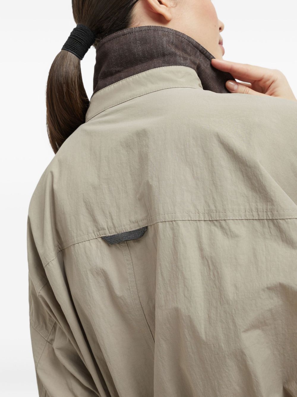 Brunello Cucinelli Coats Beige Nylon