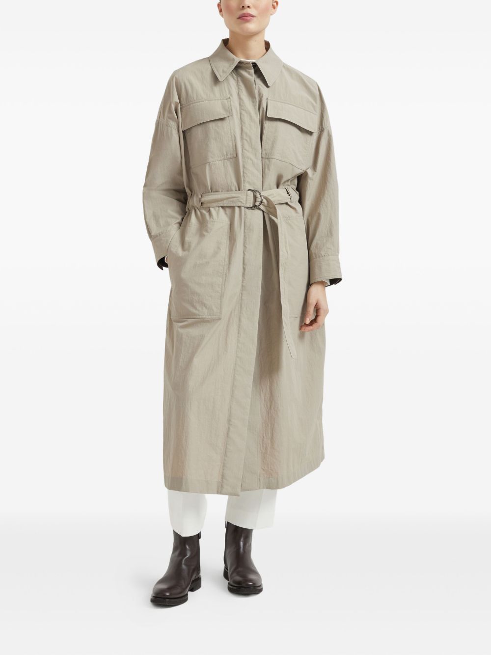 Brunello Cucinelli Coats Beige Nylon