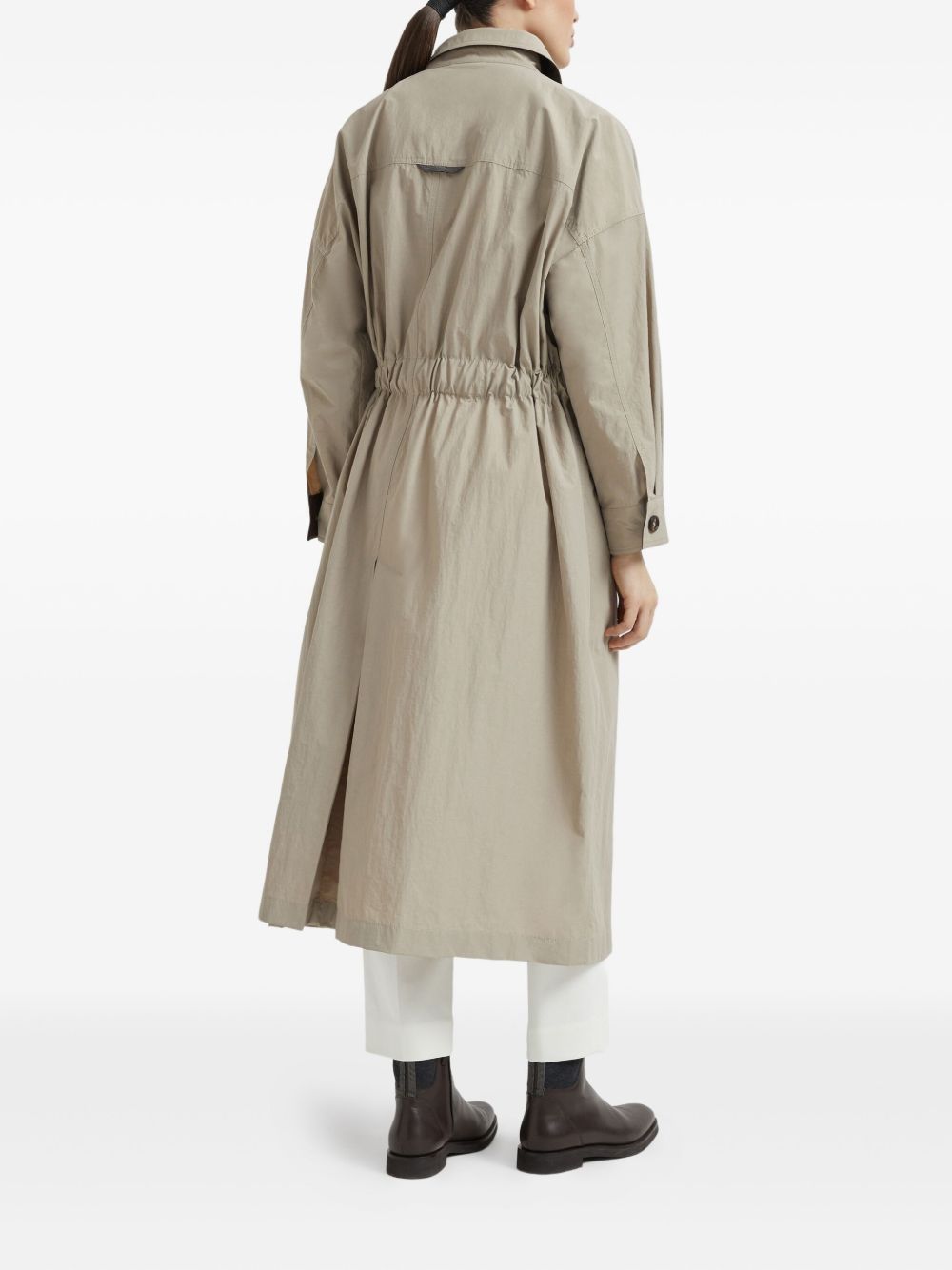 Brunello Cucinelli Coats Beige Nylon