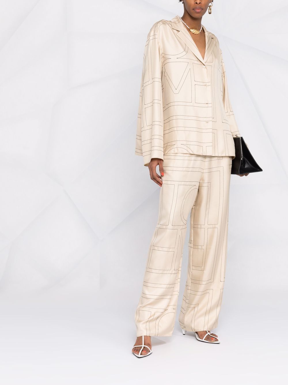 Toteme Pre Shirts Ivory Silk