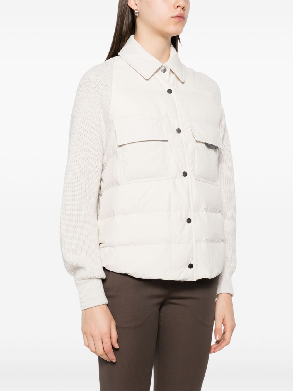 Brunello Cucinelli Coats Bianco Virgin Wool